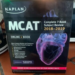 Kaplan MCAT Review Books (2018-2019).